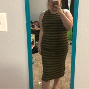 Long form fitting dress